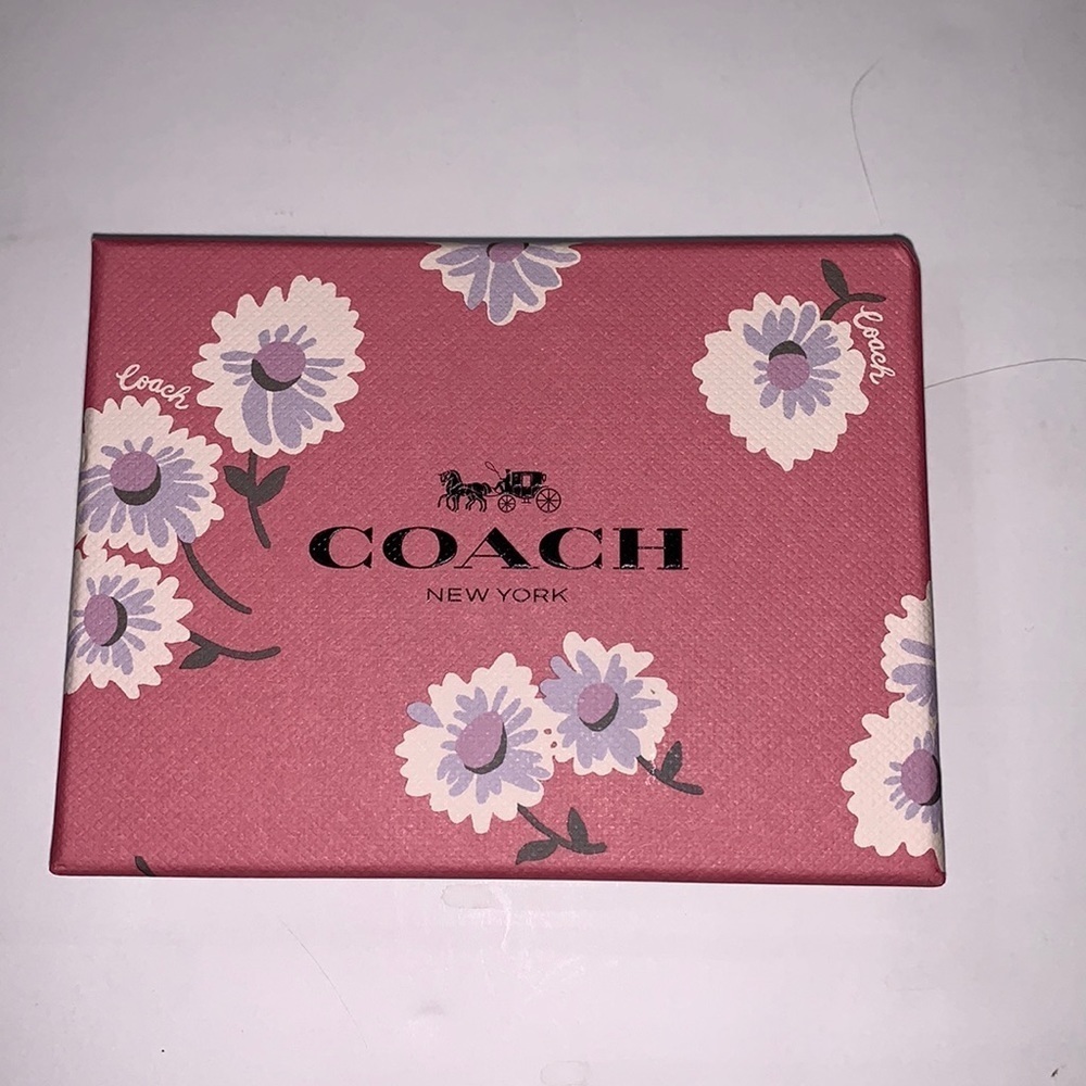 COACH BUBBLEGUM DAISY SNAP WALLET - Picture 6 of 12